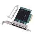 thumbnail image 2 of [4 puertos] Tarjeta red Gigabit 2.5G Puerto eléctrico Juegos alta velocidad Ethernet Adaptador red multipuerto PCI-E escritorio (4 bocados), 2 of 9