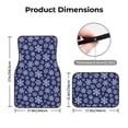 thumbnail image 5 of Fuzoiu Snowflakes On Dark Blue Print Carpet Floor Mats for Car,Car Foot Mat Set,Universal Fit 4 Piece Mat Pad Set,Fits Most Cars Trucks Vans Sedans SUV Auto Carpet Mat Se, 5 of 7