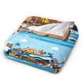 thumbnail image 2 of KLL Fleece Blanket Plush Throw Blanket Animals on Noah's Ark Floating ,Soft Fuzzy Cozy Flannel Blanket for Couch Sofa Bed.(60"x50" ), 2 of 7