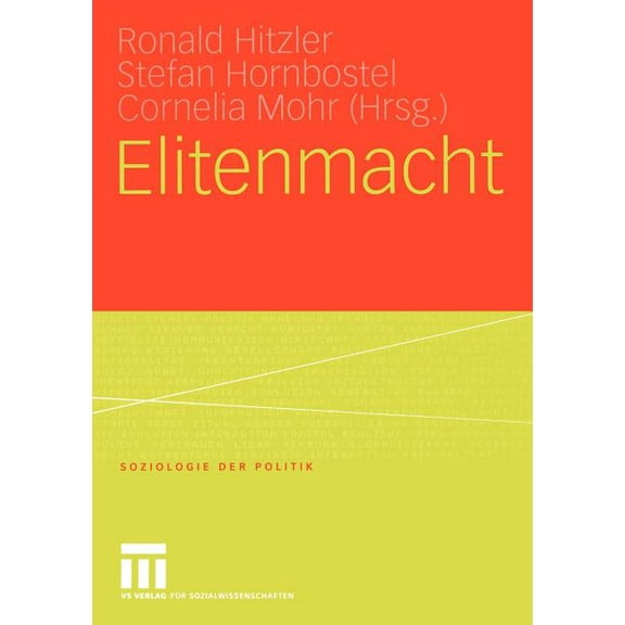Soziologie Der Politiken Elitenmacht, Book 5, (Paperback)