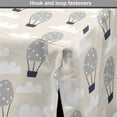 thumbnail image 4 of Cartoon Dog Crate Cover, Cheerful Hot Air Balloons Floating on Cloudy Sky, Easy to Use Pet Kennel Cover Small Dogs Puppies Kittens, 7 Sizes, Pale Grey Champagne, by Ambesonne, 4 of 6