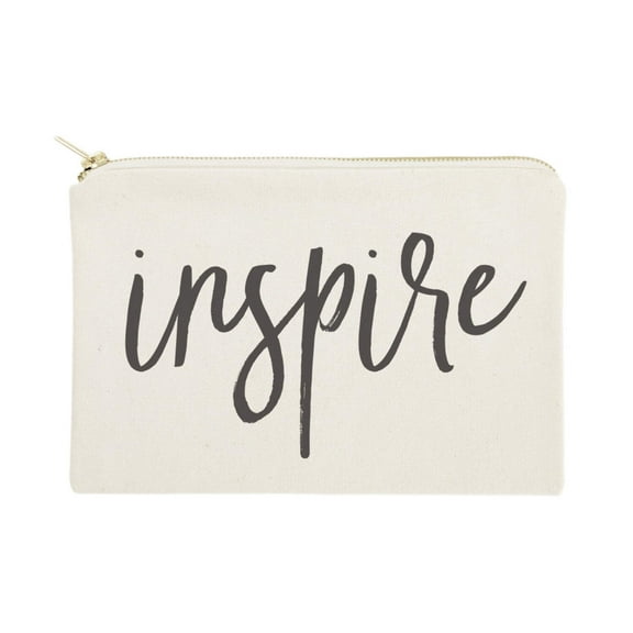 Inspire Cotton Canvas Cosmetic Bag