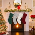 thumbnail image 5 of Cable Knit Christmas Stockings,Vintage Double Sided Xmas Stockings for Fireplace Mantel,Home Holiday Decor, Family Gift Filling,Christmas Party Supplies, and Festive Tree Decoration, 5 of 6