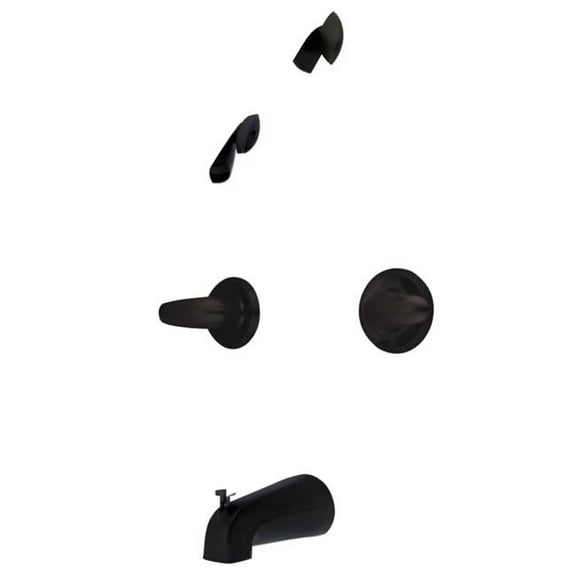 Tub & Shower Faucet & Metal Lever Handle Oil Rubbed Bronze