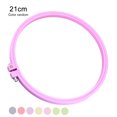 thumbnail image 4 of Embroidery Frame Plastic Circle Cross-Stitch Hoop Ring Hoop Ring Embroidery Frame Home Handmade DIY Tool, Inner diameter 21cm Color Random, 4 of 7