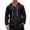 Black, variant on QHFBli Mens Long Sleeve Hooded Shirts Casual Buttons Down Shirts with 2 Pockets