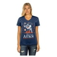 thumbnail image 4 of Women's New Era Navy Houston Astros Little Miss 2 V-Neck T-Shirt, 4 of 5