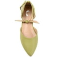 thumbnail image 5 of Journee Womens Vielo Ballet Almond Toe Buckle Flats, Widths Available, 5 of 10