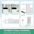 thumbnail image 3 of Mohavair 14,000 BTU Portable Air Conditioner with 5-in-1 WiFi Smart AC Unit 450 Sq.Ft Auto-Evaporating Cooling Dehumidifier Fan 24H Timer Sleep Mode Remote Control for Living Room Bedroom, 3 of 11