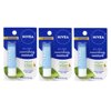 Nivea A Kiss Of Smoothness Hydrating Lip Care Spf 15-0.17 Oz Pack of 3
