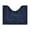 Navy, variant on EazyTech U-Shaped Bathroom Contour Rugs Microfiber Bath Rugs Super Absorbent Quick-Dry Toilet Non-Slip Rug, Machine Washable 16"x20"