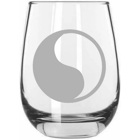 

29th Infantry Division Military Etched 15.25oz Libbey Stemless Wine Glass