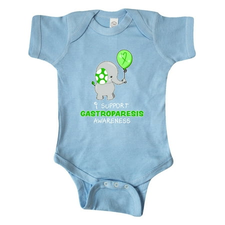 

Inktastic I Support Gastroparesis Awareness- elephant and balloon Gift Baby Boy or Baby Girl Bodysuit