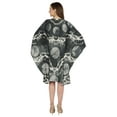 thumbnail image 4 of Moomaya Printed Tunic Kaftan Dress For Women Kimono Sleeves Loungewear Coverup Caftan Dress, 4 of 7
