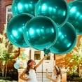 thumbnail image 4 of Metallic Emerald Green Balloons - Big 22 Inch, Pack of 6 | Dark Green Mylar Balloons, Emerald Green Foil Balloons for Emerald Green Party Decorations | Graduation decorations 2025, 4 of 18