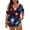 Dark Blue-B-50324aa, variant on L-5XL Cold Shoulder Plus Size Outfits for Women USA Flag 250 Anniversary USA Shirt Hide Belly Women's Tunics Light Blue 4XL