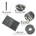 thumbnail image 4 of Contact's Full Grain Leather Passport Card Holders for Trave Rfid , Air Tag Passport Wallet Holder (Gray), 4 of 9