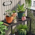 thumbnail image 2 of 8"x8" Square Self-Watering Plastic Planter Pot, Indoor Outdoor Decorative Plant Container for Herbs, Flowers, Succulents, Home Patio Garden, 2 of 4