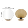 thumbnail image 2 of 1 Pc Espejo Cosmético Redondo Grande de Escritorio para Mujeres para Viajes de Negocios Color Madera Espejo de Madera Plateado, 2 of 3