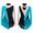 Light Blue, variant on YiZYiF Figure Ice Skating Dress for Girls Lyrical Dance Dress High-low with Tutu Skirt Modern White 16