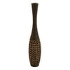 DecMode 48" Tall Woven Floor Brown Rattan Vase