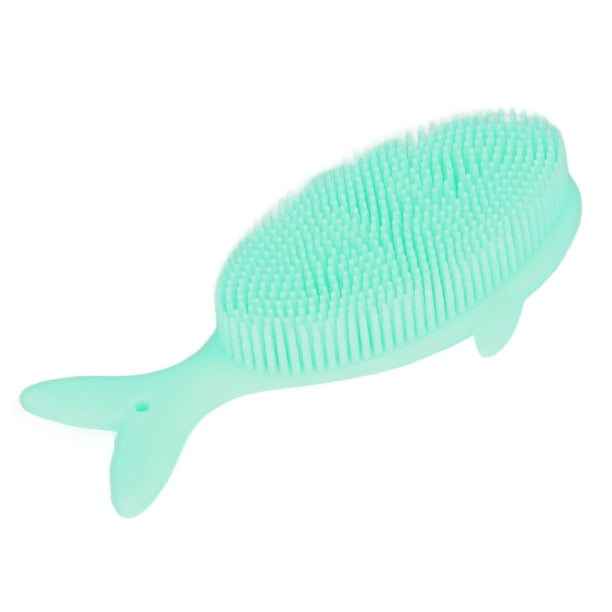 Cepillo de Baño de Silicona para Bebé, Cepillo de Ducha para Masaje Corporal Y del Cuero Cabelludo, Cepillo Exfoliante de Silicona de Limpieza Firme y Cómoda