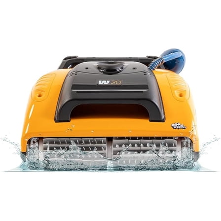 DOLPHIN W20 Wave Commercial Robotic Pool [Vacuum] Cleaner with Caddy - Engineered for Unmatched Cleaning Performance - Ideal for Commercial Swimming Pools up to 68 Feet