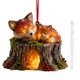 thumbnail image 1 of Adornos navideños, adornos navideños, regalos navideños, decoración de animales del bosque de 10 cm, colgante para árbol de Navidad, regalo navideño., 1 of 5