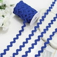 thumbnail image 3 of Rick Rack Trim 25 Yards 10mm Wide Wavy Bending Ribbon Dark Blue RIC Rac Fringe Trim Zig Zag Edging Braid Trimming Wave Polyester Webbing Ribbons for Sewing DIY Crafts Gift Wrapping Bow, 3 of 8