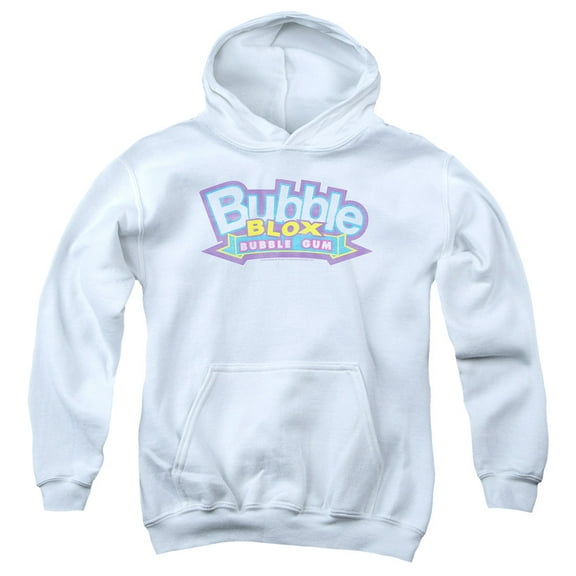 Dubble Bubble Bubble Blox Youth Pullover Hoodie Sweatshirt White