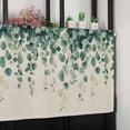 thumbnail image 6 of Rustic Leaves Valances for Windows Farmhouse Kitchen Curtains Valances Rod Pocket Valance Curtains for Kitchen Windows Vintage Spring Botanical Eucalyptus Vines Window Valances for Bathroom 54"x18", 6 of 6
