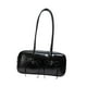 thumbnail image 4 of Bolso de hombro de cuero PU bolso de viaje con bolso con cremallera para la oficina al aire libre viaje al aire libre negro, 4 of 8