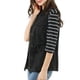 thumbnail image 4 of Chaleco sin mangas para mujer INSPIRE CHIC con cintura ajustable, cierre de cremallera, de algodón, estilo cargo, con bolsillo, negro, 2XL, 4 of 7
