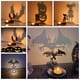 thumbnail image 2 of Candelabro de Halloween negro con múltiples formas, suministros para fiestas, candelabro con proyección de sombras de terror, decoración de Halloween de hierro, 2 of 6