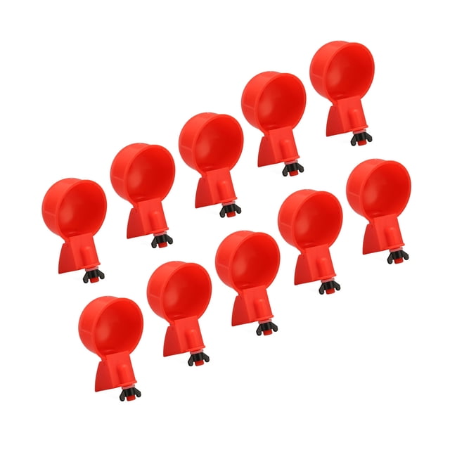 Vasos bebederos para pollos, 10 piezas Vasos bebederos automáticos para pollos Vasos bebederos automáticos para pollos con rosca Fabricados con cuidado