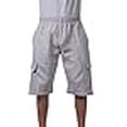 thumbnail image 3 of Pro Club Men's Fleece Cargo Short, Heather Gray, 7X-Large, 3 of 4