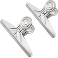 thumbnail image 1 of Clips Bulldog Extra Grandes - 2 Abrazaderas de Clip de Papel para Carpeta XL de Acero Inoxidable Jumbo de 20 cm para Oficina (, 7 7/8 Pulgadas), 1 of 5