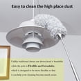thumbnail image 4 of DELUX Microfiber Feather Duster Extendable Cobweb Duster with 100 inches Extra Long Pole, Bendable Head & Scratch-Resistant Hat for Cleaning Ceiling Fan, High Ceiling, Blinds, Furniture & Cars, 4 of 8