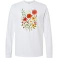 thumbnail image 3 of Inktastic Floral Watercolor Bouquet Art Long Sleeve T-Shirt, 3 of 5
