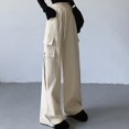 thumbnail image 5 of Kmdttou Cargo Pants Mid-waist Pocket Overalls Casual Pants In Spring And Summer, 5 of 7