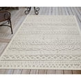thumbnail image 6 of Trans-Ocean Imports RTO45703612 Liora Manne Rialto Tribal Stripe Indoor & Outdoor Rug, Ivory - 39 x 59 in., 6 of 6