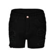 thumbnail image 1 of YDLCAFD Womens High Waisted Denim Shorts Ripped Hem Distressed Short Jeans Summer Casual Stretchy Jeans Shorts S, 1 of 7