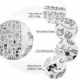 thumbnail image 6 of Video Game Waterproof Fabric Shower Curtain,Black White Game Controller Monochrome Waterproof Fabric Shower Curtain for Bathroom Curtains Bathtubs Hotel Shower Curtains with 12 Hooks Extra Long 72x96, 6 of 8