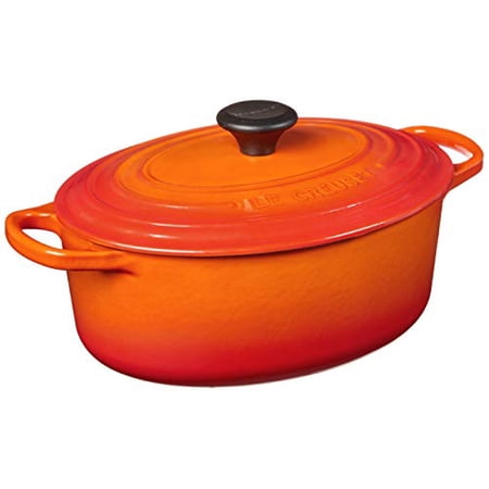 Le Creuset Signature Round Dutch Oven, 4.5 Qt., Flame Color - Enameled Cast Iron, Dishwasher Safe