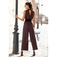 thumbnail image 4 of LASCANA Women's Sleeveless Jumpsuit Buttons, 4 of 6