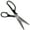 Black & Grey, variant on JubileeYarn Professional Grade Pinking Shears - 9" Serrated Stainless Steel - White & Blue - 1 Pair