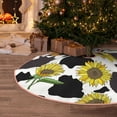thumbnail image 5 of Fuzoiu Sunflowers Country Print Christmas Tree Skirt,Xmas Christmas Decorations,Xmas Tree Mat for Farmhouse Holiday New Years Home Party Decor Tree Rugs-36", 5 of 6
