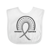 Inktastic Parkinson's Awareness Ribbon Rainbow Boys or Girls Baby Bib