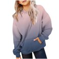 thumbnail image 4 of Chandail à Capuche pour Filles Manches Longues Mignon Haut Ample Décontracté pour Adolescentes, 4 of 5