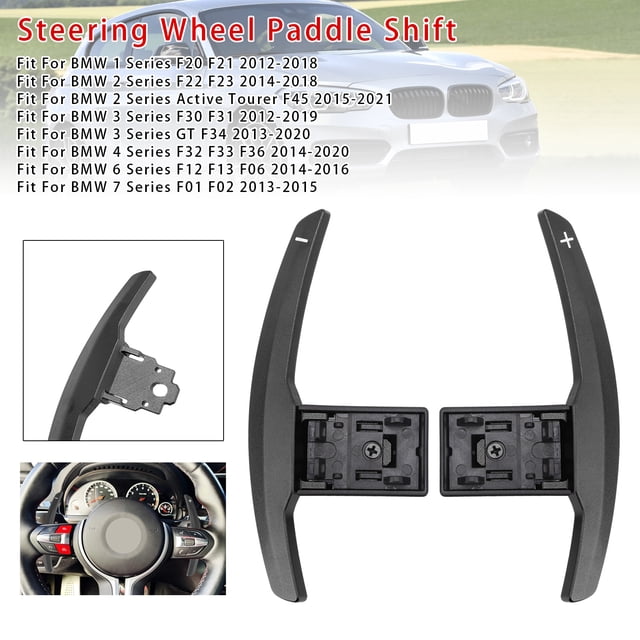 Paddle Shifter Extension For BMW F Series F30 F31 F32 F10 X3 X5 Aluminium Black